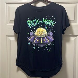 Black Rick and Morty Graphic T-Shirt